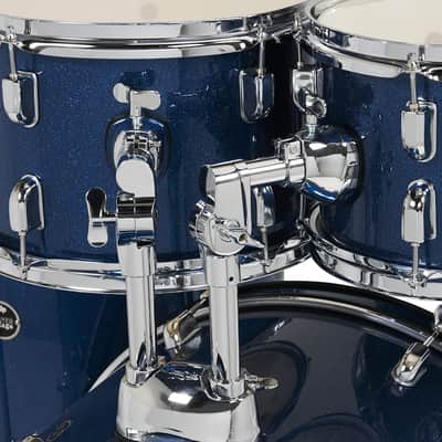 PDP By DW Center Stage Complete Drumkit, 5 Drum Set, Royal Blue Sparkle, 7x10, 8x12, 12x14 Floor, 14x20 Kick, 5x14 Snare (PDCE2015KTRB) image 2