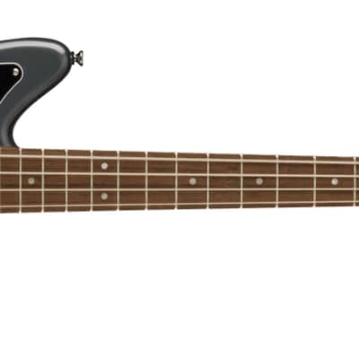 Squier Affinity Series Jaguar Bass H - Laurel Fingerboard - Black Pickguard - Charcoal Frost Metallic image 2