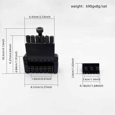 6 String Headless Guitar Bridge System with String Lock Nut image 3
