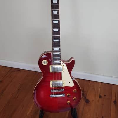 1999 Korean Epiphone Les Paul Standard - Flamed Cherry w/ OHSC image 7