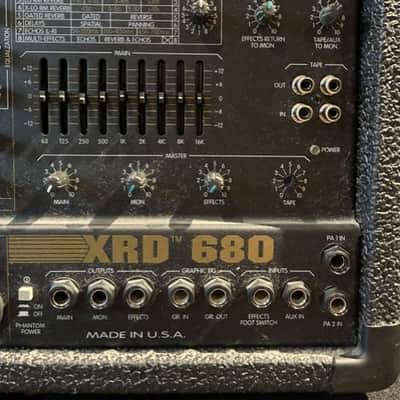Peavey XRD680 Powered Mixer 1996 with 1210 DL Speakers image 4