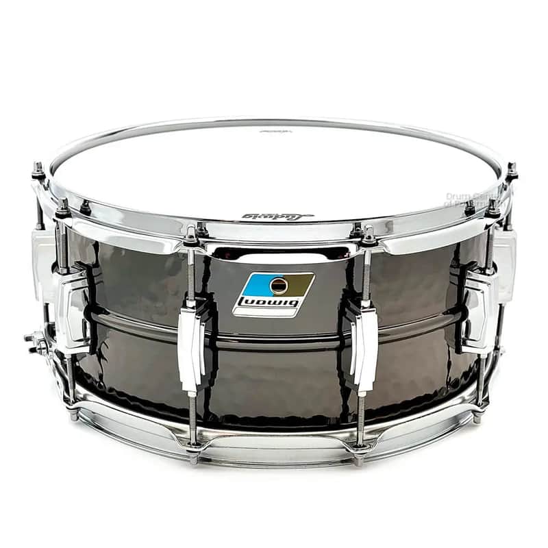 Ludwig LB417K Black Beauty Snare Drum 14x6.5 Hammered B-STOCK image 1
