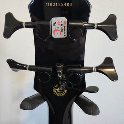 Epiphone Vinnie Hornsby "The Vinnie" Les Paul Standard Bass 2003 - 2005 - Trans Black image 10