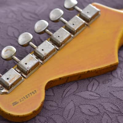 Fender American Stratocaster Magenta Sparkle Heavy Relic Custom Shop Texas Specials image 12