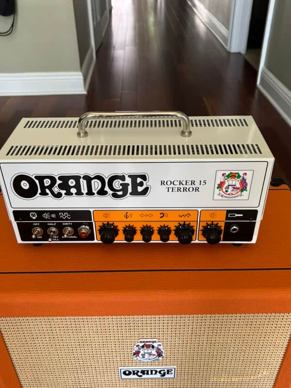 Orange Rocker 15 Terror 2-Channel 15-Watt Guitar Amp Head - White image 1