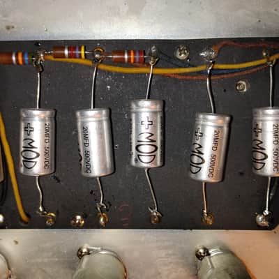 1962 Fender Bassman, "Brown Face', 6G6-B, With Fender Amp Cover image 24