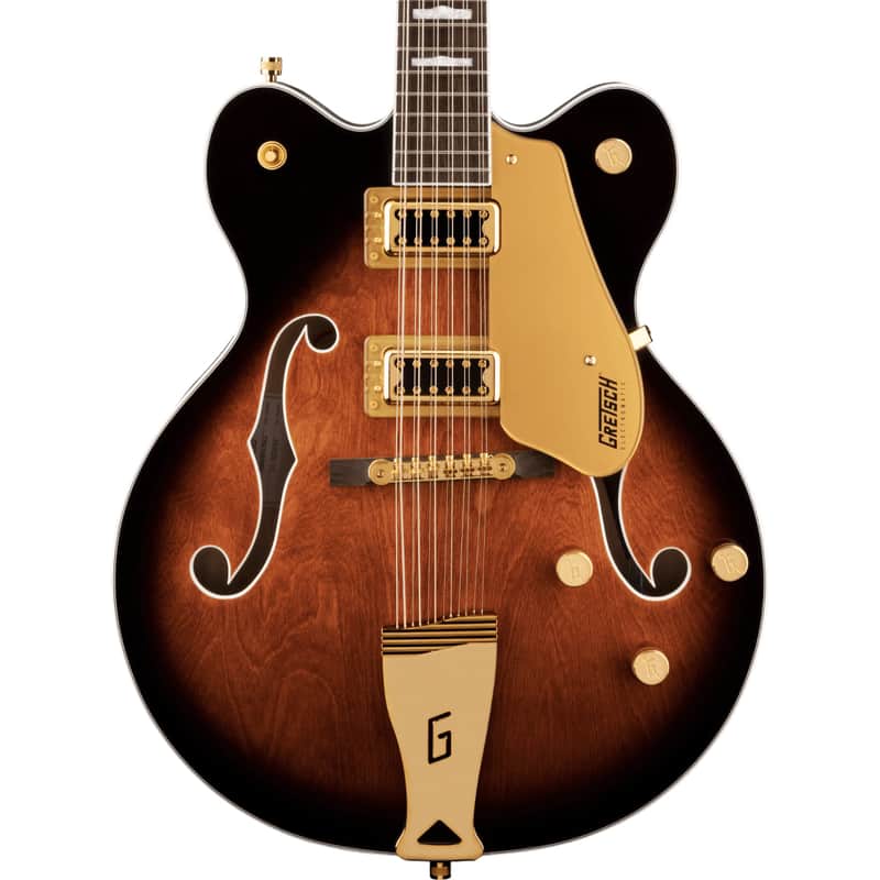Gretsch G5422G-12 Electromatic Classic Hollow Body Double-Cut 12-String Electric Guitar, Single Barrel Burst image 1