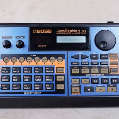 Boss JS-5 Jam Station Multi-Effect Unit 2000 Blue w/ Power Supply image 9