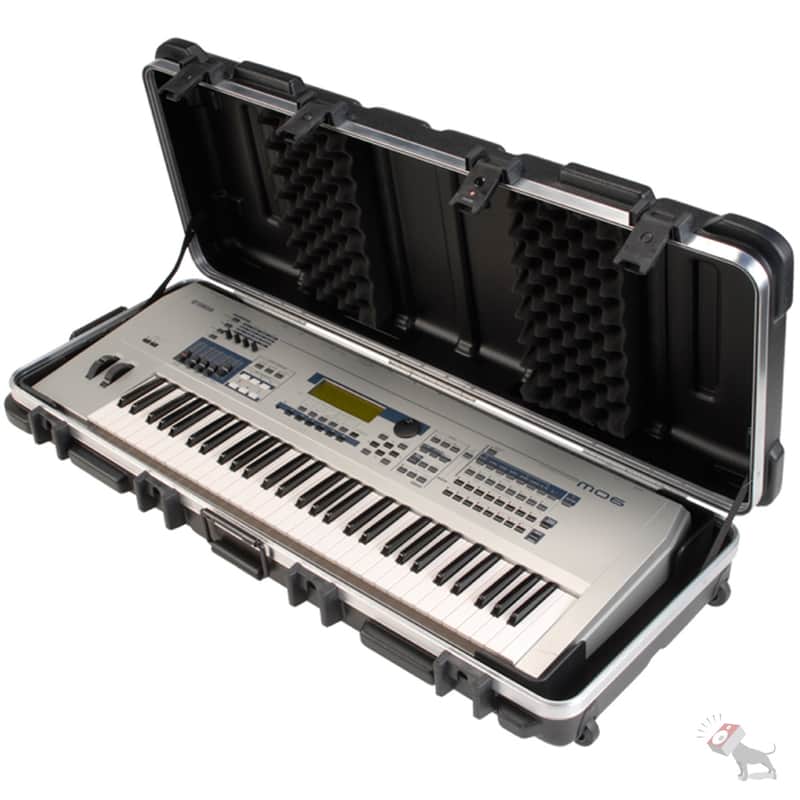 SKB 1SKB-4214W TSA 61-Note Keyboard Flight Case w/ Wheels image 1