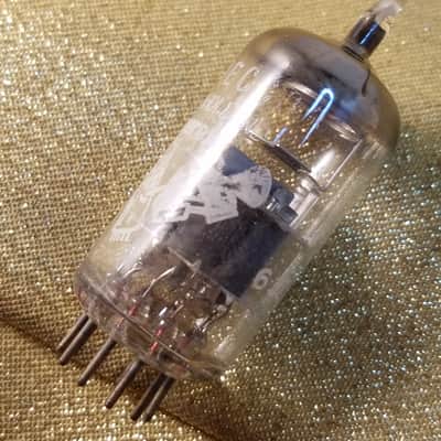 Amperex Matched Pair (2) 6DJ8 tNOS AT1000 TESTED Vacuum Tubes Heerlen Small Halo Getter rare Treble Clef Bugle Boy T4TCbb ECC88 dual triode 1960-1966 image 22