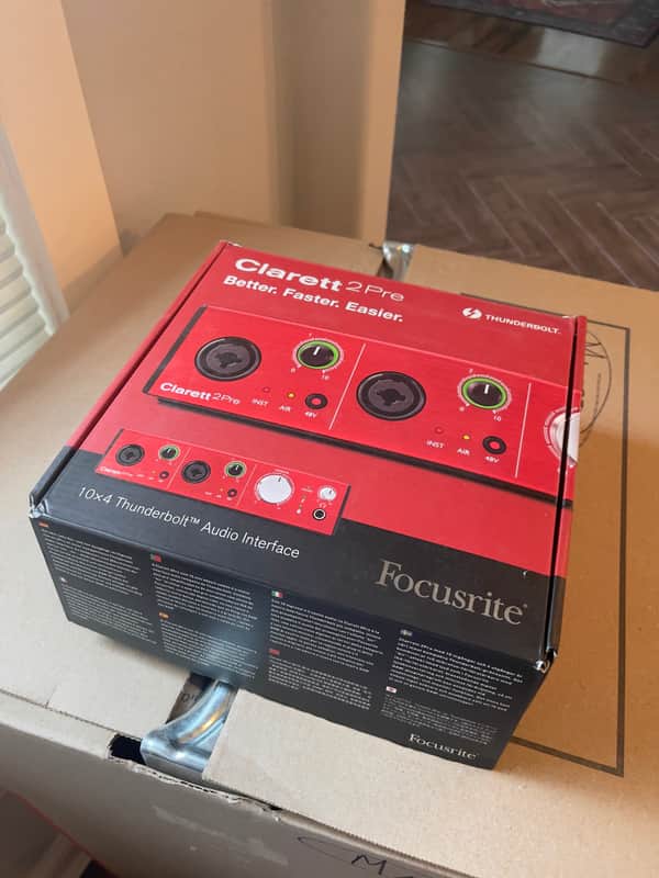 Focusrite Clarett 2Pre Thunderbolt Audio Interface 2010s - Red image 1