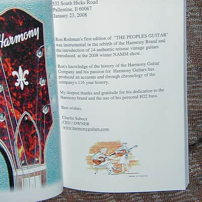 "Harmony, The People's Guitar" Book on Harmony Guitar Company and Instruments image 2