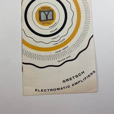 1950s Gretsch Electromatic Amplifier Catalog Case Candy Brochure image 1