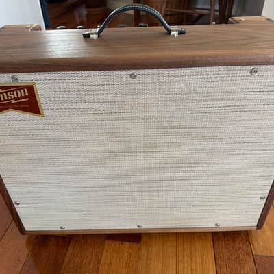 Benson Monarch Reverb + 1x12 Combo Milkman Walnut Wood Cab with Wheat Grille  Monarch Reverb + Combo with Milkman Walnut Cabinet and Wheat Grille 2026 - Milkman Walnut Wood / Wheat Grille image 10