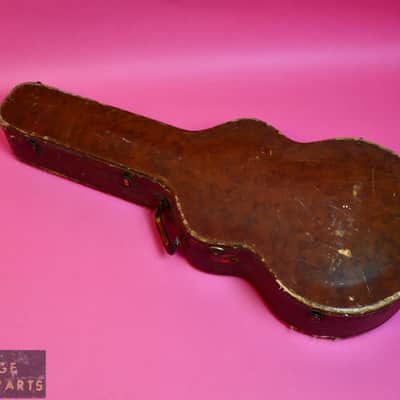 Vintage 1950's Gibson / Stone Badged / Brown Lined Hard Case 16" ES-175 J-45 J-50 175D image 2