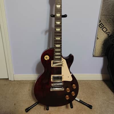 Gibson Les Paul Studio T with Chrome Hardware 2016 - Wine Red image 1