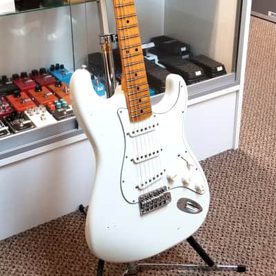used 2018 Fender Custom Shop Jimi Hendrix Voodoo Child Strat Journeyman Relic in Olympic White, Excellent Condition with OHSC & Paperwork! stratocaster image 8