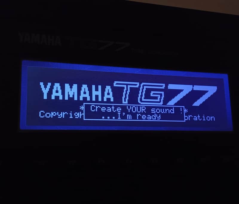 New black display for Yamaha Tg77 image 1