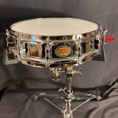 Superdrum 12 - 3.5x14" "Super Drum" Piccolo 12-Lug Snare Drum 2010's - Chrome image 3