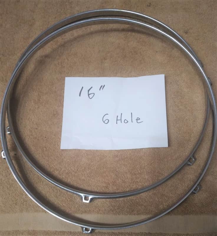 Unknown 16" rim 6 hole - Pair 2000's Chrome image 1