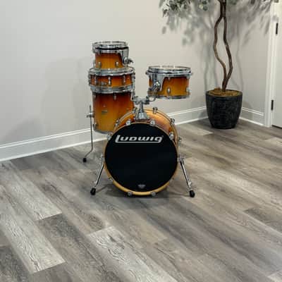Ludwig Accent cs - Sunburst lacquer 20/14/12/10 with 14 inch snare image 2