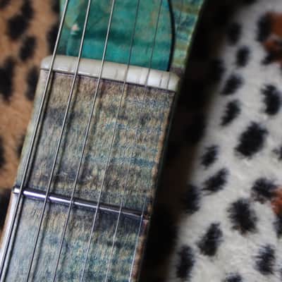 Telecaster Electric Guitar Project - Turquoise Flame Maple Top, Neck & Fretboard image 24