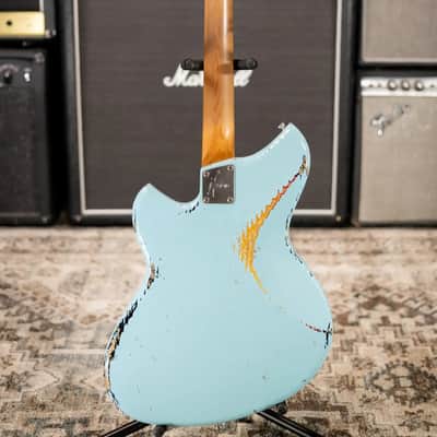 Novo Limited Serus J Electric Guitar - Daphne Blue over '64 3-Tone Burst with Gig Bag image 8