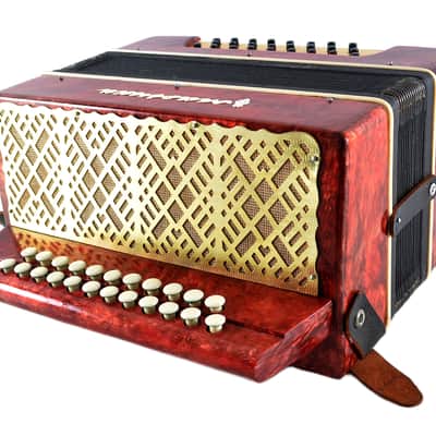 Vintage Marichka Button Accordion, USSR Concertina, Folk Instrument image 10
