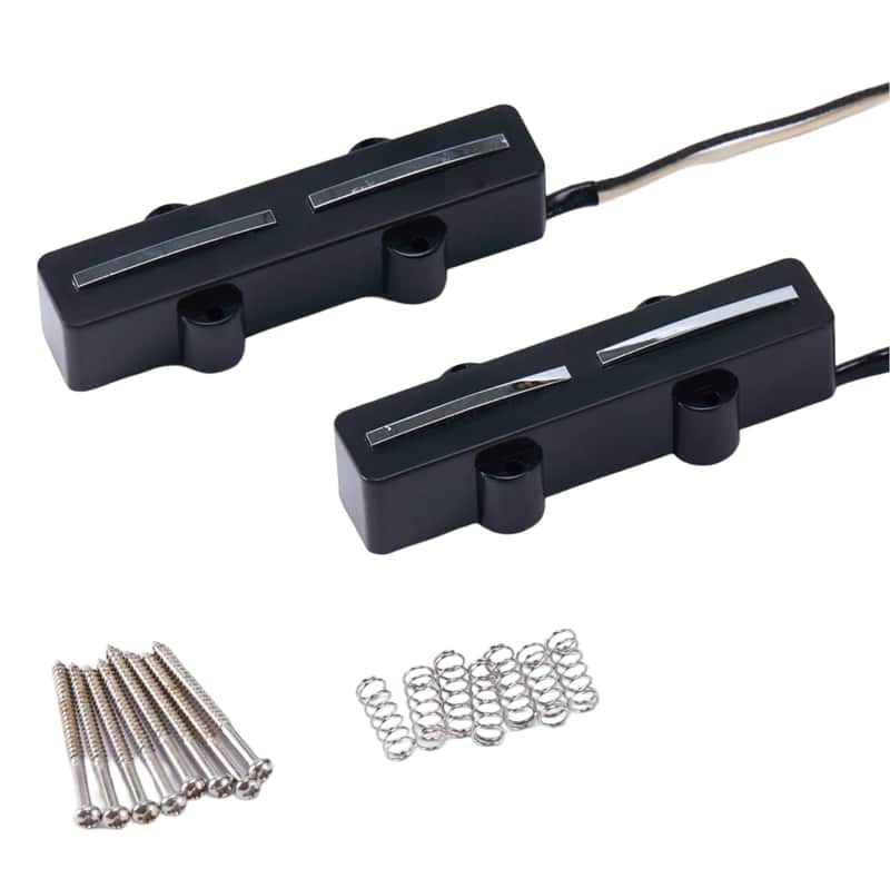 1 Set Ceramic Double Blades Jazz Bass Style Pickups image 1