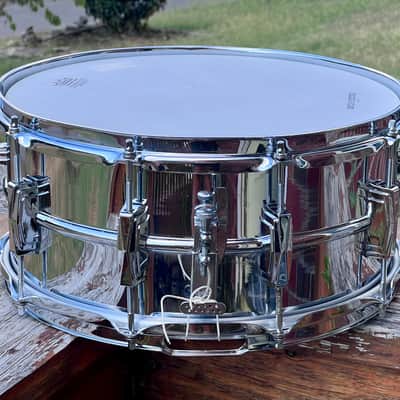 Vintage 1960’s Ludwig LM 402 Supraphonic 6.5x14" 10-Lug Aluminum Snare Drum with Keystone Badge - CLEAN image 7