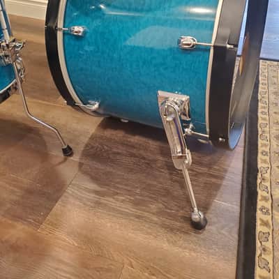 Tama Starclassic Performer Drums 1990s - Gravure Marine Blue image 10