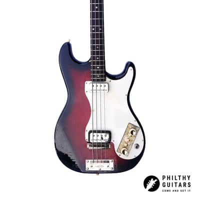 1965 Hofner 182 shortscale bass in Tocotronic Redburst (Vintage, Restored) image 4