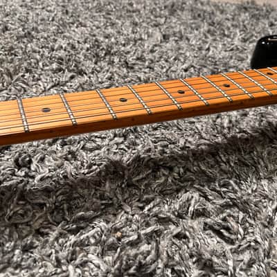 1987 MIJ Charvel by Jackson Model 1A SSS Maple Fretboard Gloss Black image 6
