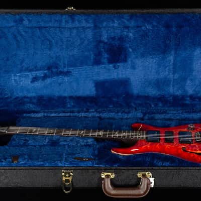 PRS Wood Library Willcutt Exclusive Special Semi-Hollow Brazilian Quilt 10 Top Blood Orange (521) image 7
