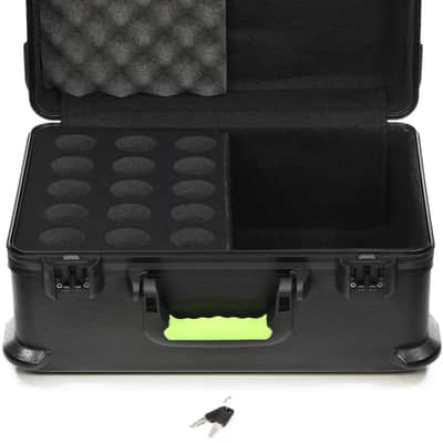 Shure SH-MICCASE15 Molded Case with Drops for 15 Microphones image 1