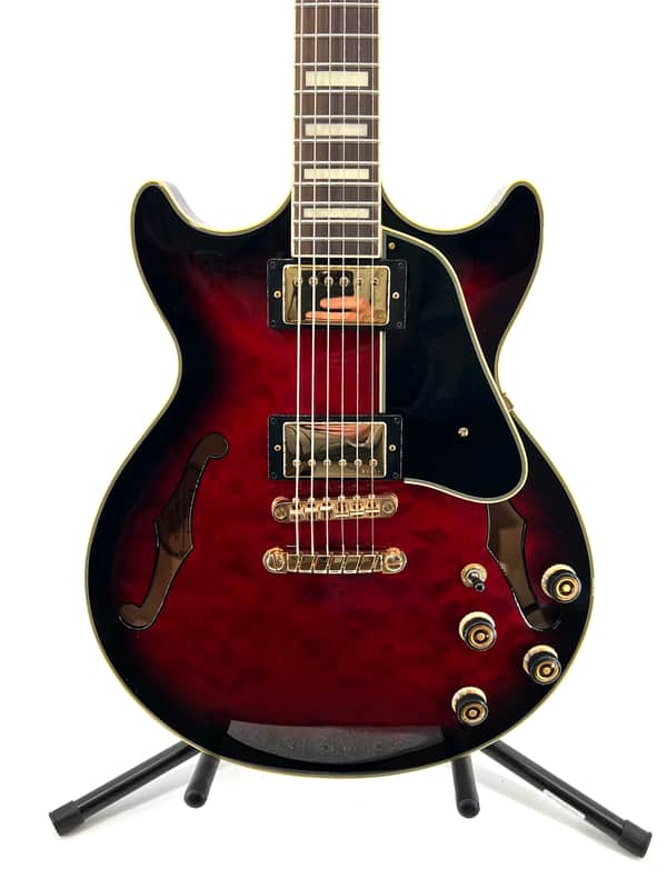 Ibanez AM93-TRS Artcore 2012 - 2013 - Transparent Red Sunburst with Ibanez Hard Case image 1