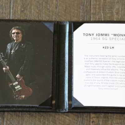 Unplayed! 2020 Gibson Custom Shop 1964 Tony Iommi “Monkey” SG Special Reissue Left-Handed Electric Guitar Vintage Cherry #23 + COA OHSC image 5