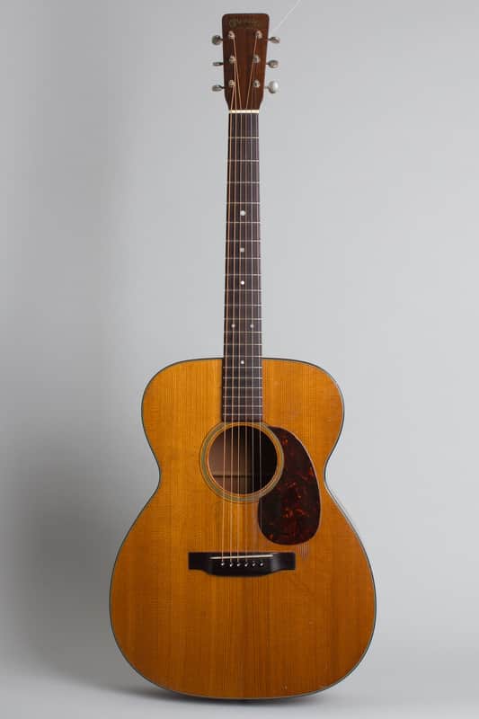 C. F. Martin  000-18 Flat Top Acoustic Guitar (1957), ser. #158451, period black hard shell case. image 1