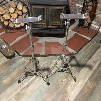 Vintage 1980's Octobans Tube Toms-8 Piece High & Low Pitch Set with Stand-Unknown Brand image 3
