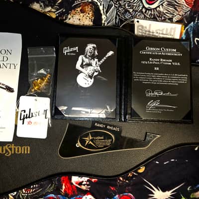 Gibson Custom Shop Randy Rhoads '74 Les Paul Custom VOS RR Business Card MXR Dist+ ++ 28 item Pkg. image 20