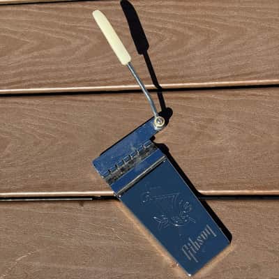1960s Gibson Maestro Vibrola Vibrato Lyre Tailpiece - Chrome image 8