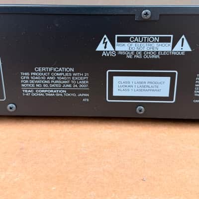 TEAC Model: CD-RW890MKII Compact Disc Recorder SN: 9100467 image 12