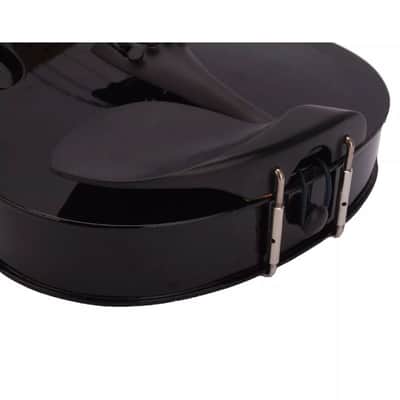 4/4 Full Size Black Acoustic Violin Set – Intermediate Basswood Violin with Case, Bow & Rosin – Sleek Design for Adult & Teen Learners image 3