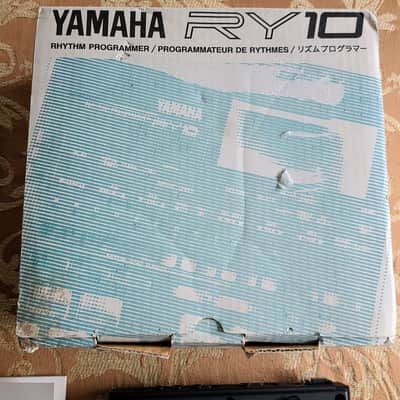 Yamaha RY10 drum machine with power supply, original manuals, box image 9