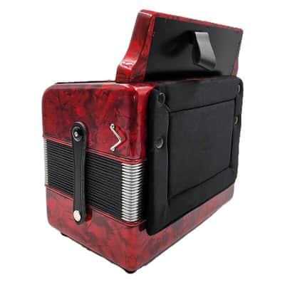 Rossetti 31-Button Diatonic Accordion 12 Bass GCF Red – 3112-GCF-RD image 5