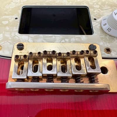 90s Charvel CST-060 Stratocaster Body Ash See-throw Red w/Plate Made in Japan image 7