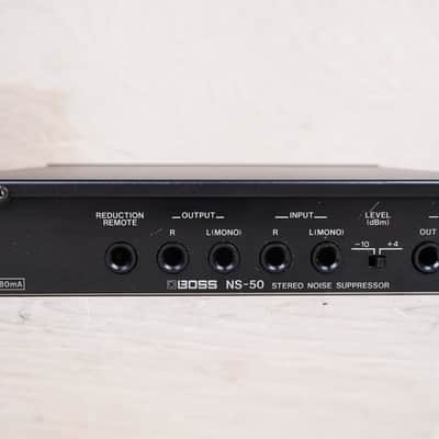 Boss Pro NS-50 Stereo Noise Suppressor 1990 Black Made in Japan Half Rack w/ Power Supply image 4