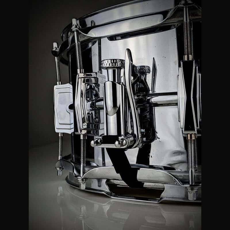 INDe Drum Labs SB1X Snare Drum Snare Drum Strainer Chrome No Butt Plate image 1