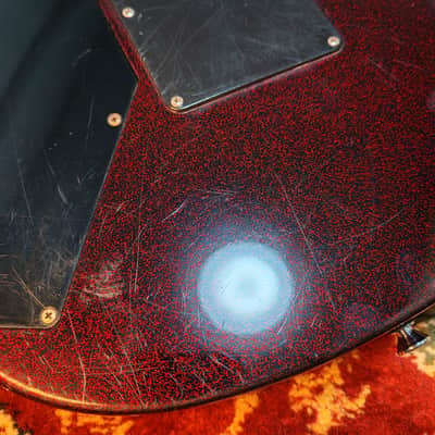 2009 ESP Maverick MV 27 frets, SADO CUSTOM SHOP Factory, Black & Red Sparkle Flake, MIJ JAPAN image 22