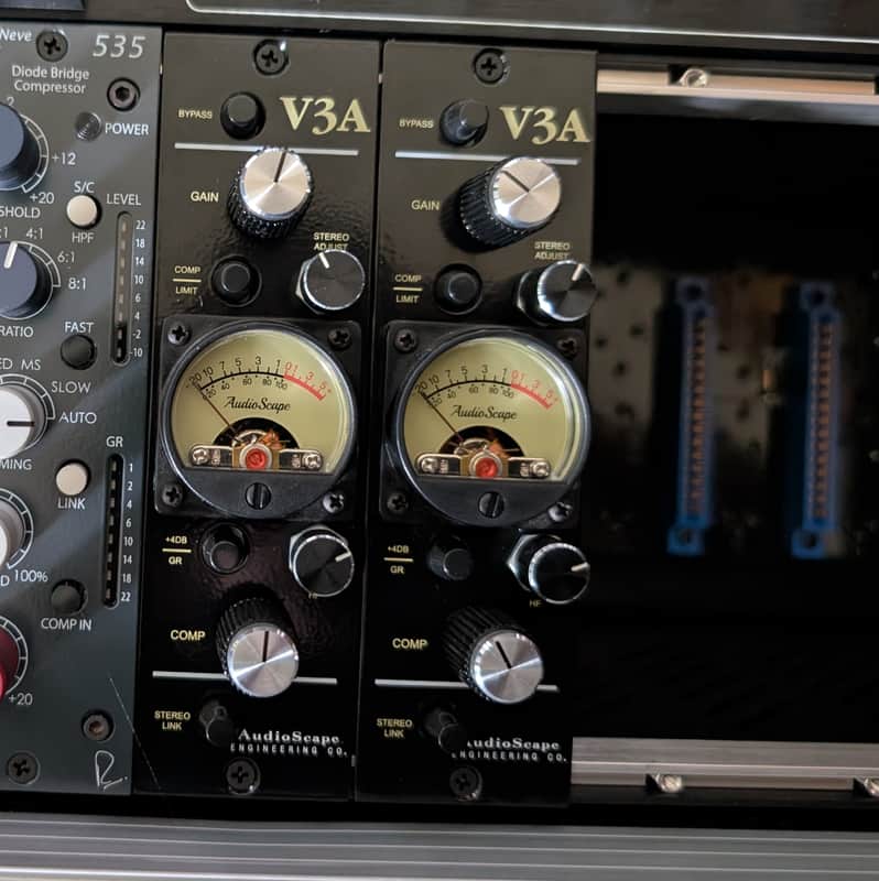 AudioScape Engineering Co. V3A 500 Series Leveling Amplifier Module 2021 - Black image 1